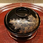 GENSUI - 椀盛 油目 秋茄子含め煮 玉子豆腐 柚子