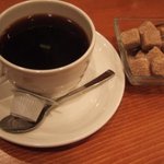 Naga～n cucina italiana - コーヒー。お砂糖は黒砂糖☆