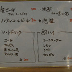 麺屋玉ぐすく - 移転前のメニューです