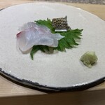 sushidokorohirokawa - タイ　皮の湯引きと共に