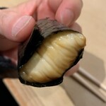 すし処 広川 - 白子の磯辺巻き