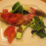 リストランテ ソルジェンテ - 前菜　すべて美味しい・・・・　　特に野菜が甘いし新鮮で・・・・