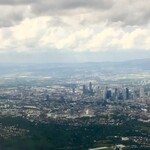 Hotel Beethoven Buffetfrühstück im Mezzanin - トランジット地フランクフルトに着陸する直前