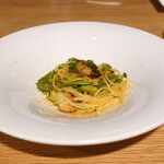 AU GAMIN DE TOKIO table - カラスミと山菜