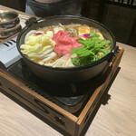 神戸牛と蟹料理 眞 - すき焼き