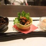 鮎知 - お通し三種盛り