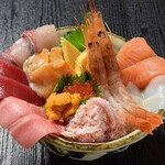 福庵 - 上メガ海鮮丼