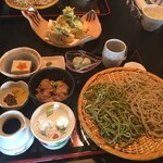 茶禅一 - 雲上セットご飯有り1400円。塩二種が付きます。