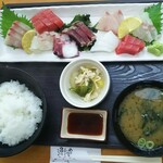 Hana Shokudou - 上さしみ定食 900円