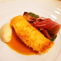 アンティキ - 三河一色産 平目のパネ　平松原木椎茸添え