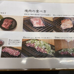 Tsurato Kimo Sumibiyakiniku Iwashige - 食べ方