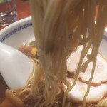 たけちゃんにぼしらーめん - ひと口どうぞ（お約束）。