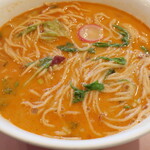 中国料理 成蹊 - 担々麺 "Noodle Soup with Spicy Sesame"（タンタンメン）※かき混ぜ後