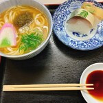 満寿形屋 - 鯖寿司うどんセット
