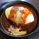 BarBa-Style - わたしがオーダーしたメイン料理・じっくり煮込んだ飛騨牛のデミグラスオムライス。　　　　　2020.02.09