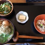 旬彩和食 よし田 - 鯛ラーメンセット（税込￥1100）
