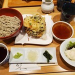 Juu Wari Mai Soba Chuu An - かき揚げ十割舞そばセット(1220円)