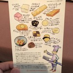 CUCINA KURAMOCHI - お手製の絵でお菓子の説明