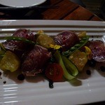 ARBOL - 初鰹のたたき　焼きなすと菜の花とともに　1,000円