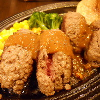 大井町銭場精肉店 - ダブルハンバーグ