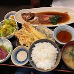 わか月 - 煮魚ランチ１２００円