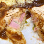 生活茶屋 - カレーチーズたい焼き（550円）のたいやきの中身