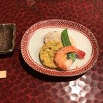 竹はる - 付出し。着席前に配膳されていた。