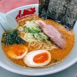 ラーメン山岡家 - 特製味噌ラーメン（味玉入り）