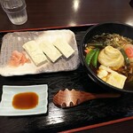 もみぢ庵 - ゆば蕎麦ゆば寿司セット