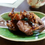 かたつむり - 鴨のネックの燻製