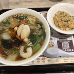 天津飯店 - 五目麺＋ミニ五目チャーハン