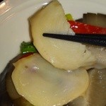 中国レストラン 雪園 - 　2012,04,16月　鮑と如月葉の炒め