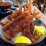 どんぶり道場 - メガエビ丼‼