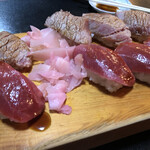 赤坂 宇廼丸鮨 - づけとカマトロだったかな？