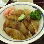 食堂どん - ひらめの漬け丼