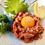 焼肉レストラン松姫 - ミディアムステーキの細切り、これほぼユッケ