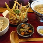 うどん工房悠々 - 定食全景