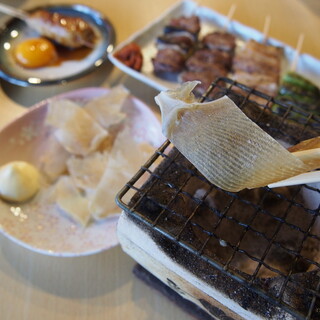 Grilled using Bincho charcoal is popular★