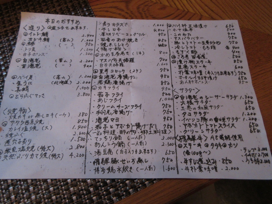 メニュー写真 : かめ吉 （カメキチ） - 高山/居酒屋 | 食べログ