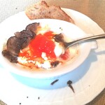 La Brianza - トリュフのグラタンピエモンテ風。卵が本当にコクあり濃いお味、写真はちょっと赤すぎだけど、でも本当に写真みたいな赤み強めの濃い黄身なんです。何回食べても飽きない、おいしいな～～