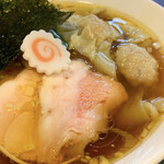 らぁ麺 紫陽花 - ・焼豚わんたん中華そば 
      ・醤油かすクリーム黒蜜きなこ
      …セット価格 2000円