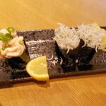 Tairyou Zushi Nagaoka Ten - 単品・タラ白子、しらす