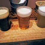 常陸野ブルーイング - 常陸野ネストビール３種飲み比べできるテイスティングセット！黒と琥珀とカーキのダークトリオ。