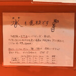 カドヤ食堂 - 食材について