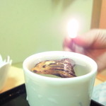 九一郎 - ひれ酒着火