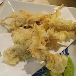 割烹くずし 徳多和良 - ホタルイカの天ぷら