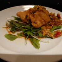 過門香 丸の内トラストタワー店 - 白身魚揚げ葱醤油