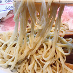 あいつのラーメン かたぐるま - 麺のアップです。（2020.2 byジプシーくん）