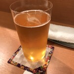 東心斎橋やつづか - 泡なしビール（ちょっと飲んでもうたけどｗｗｗｗ