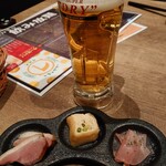 なかす - ビールとお通し